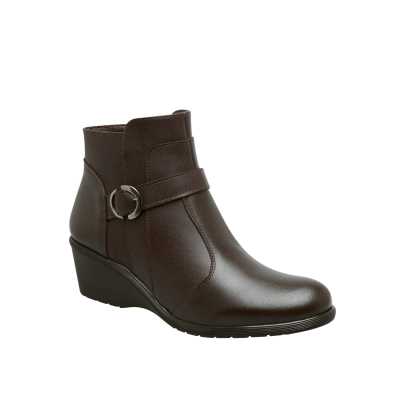 BOTA BOTIN DAMA COLOR CHOCOLATE GREEN LOVE ESTILO 92270