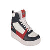 TENIS CASUAL PARA CABALLERO COLOR BCO RJO MNO BELLA SHOES ESTILO 1450