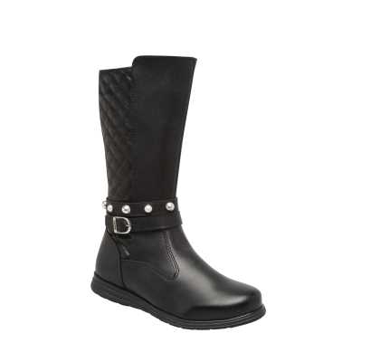 BOTA ALTA PARA NIÑA COLOR NEGRO YUYIN ESTILO 22410