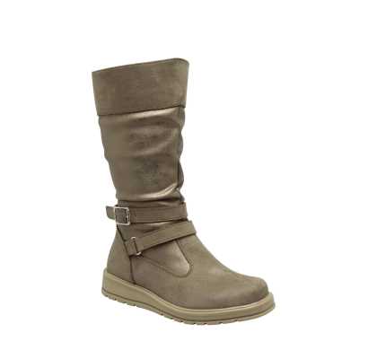 BOTA ALTA PARA NIÑA COLOR ARENA JEANS ESTILO 31282