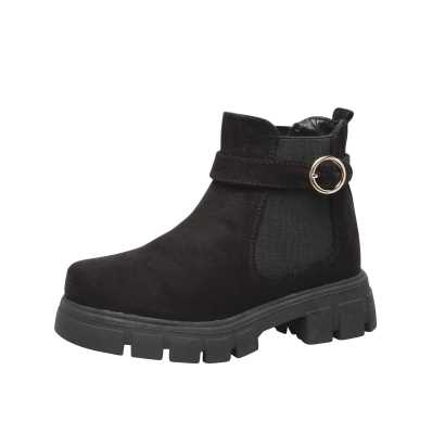 BOTA CASUAL PARA NIÑA COLOR NEGRO BELLA SHOES ESTILO 1023