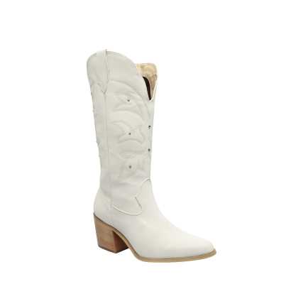 BOTA VAQUERA DAMA COLOR LATTE BELLA SHOES ESTILO 0930 Golden